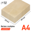 Lasersheets 10 x A4 0.5mm Compensato di betulla | 210 x 297 mm | Pack risparmio | Per taglio laser, modellismo, hobby, CNC, pirografia