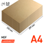 Lasersheets 10 x A4 3mm MDF | 210 x 297 mm | Pack risparmio | Per taglio laser, modellismo, hobby, CNC, pirografia