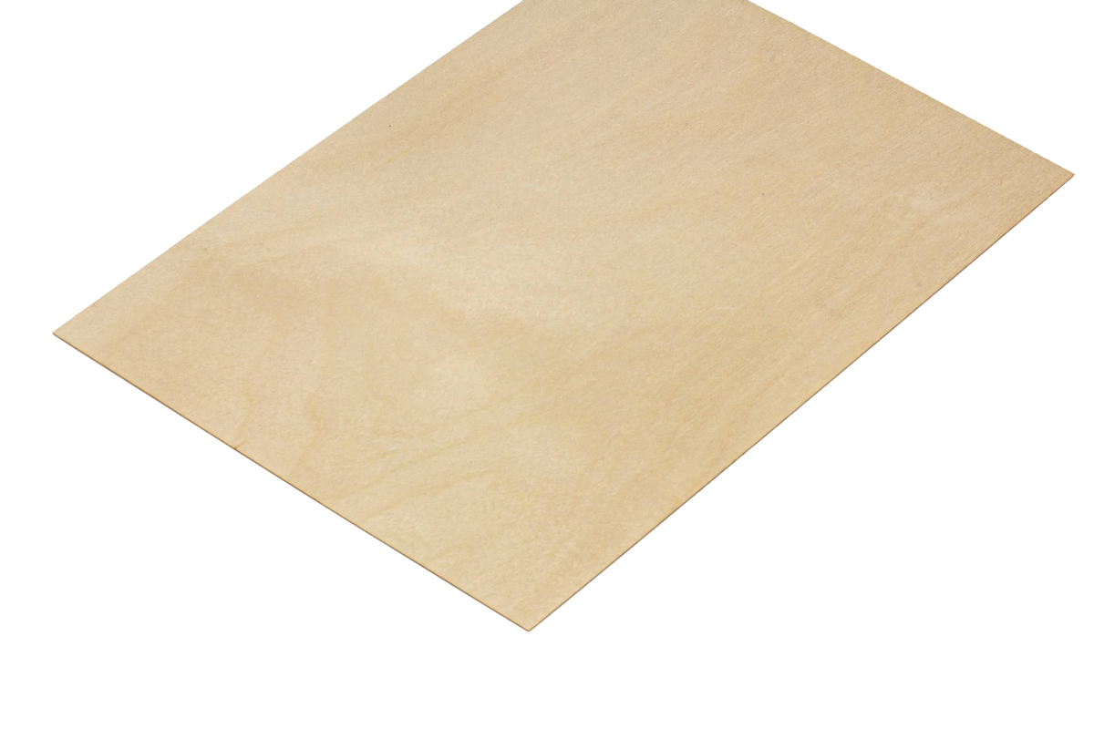 Lasersheets 10 x A4 Compensato di betulla da 1mm | 210 x 297 mm | Pack risparmio | Per taglio laser, modellismo, hobby, CNC, pirografia