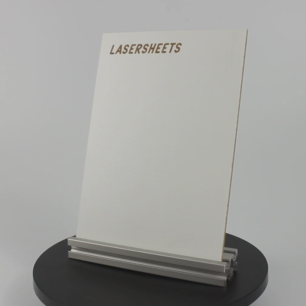 Wit gecoat MDF voor lasersnijden draait rond